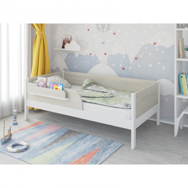 Кроватка подростковая MALIKA ASTRID 160х80 см. белый-шимо светлый Кроватка подростковая MALIKA ASTRID 160х80 см. белый-шимо светлый