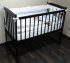 Детская кроватка колесо-качалка "Беби-1", венге